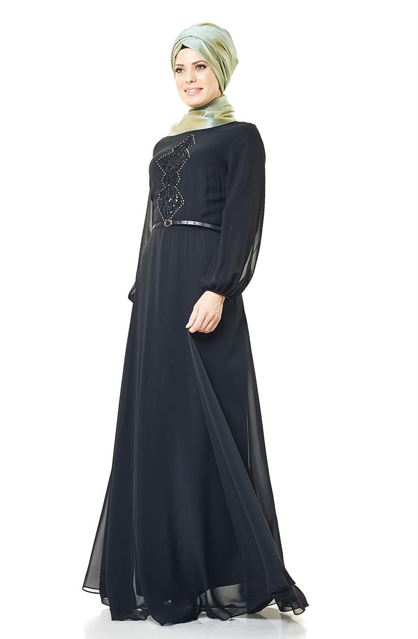 Evening Dress Dress-Black 2029-01