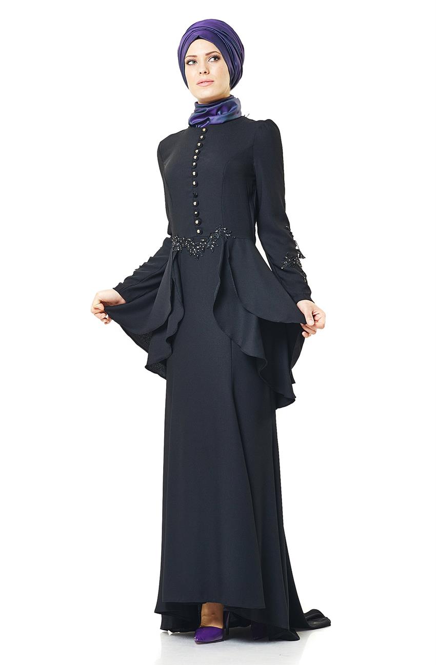 Evening Dress Dress-Black 3008-01