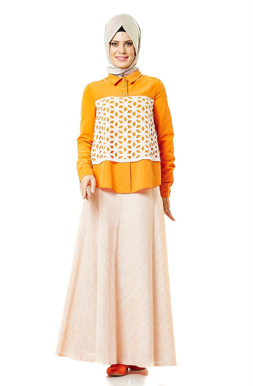 Skirt-Orange H5058-25