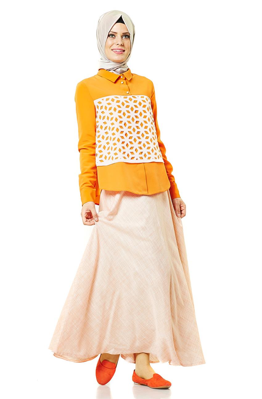 Skirt-Orange H5058-25