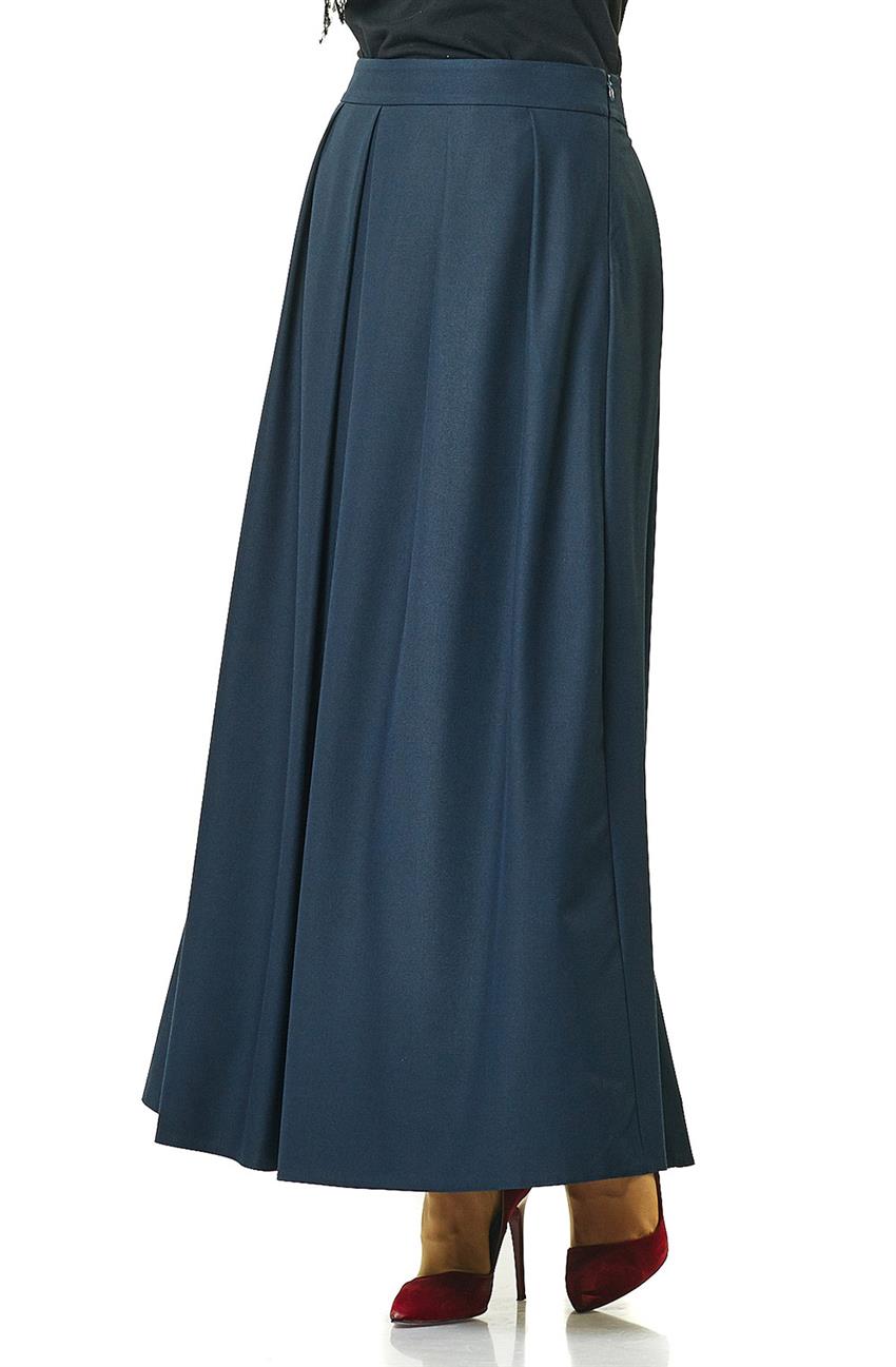 Skirt-Navy Blue H6736-08
