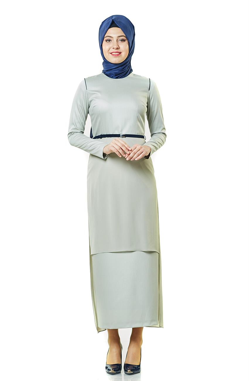 Şifon Detaylı Mint Elbise KA-B6-23050-54