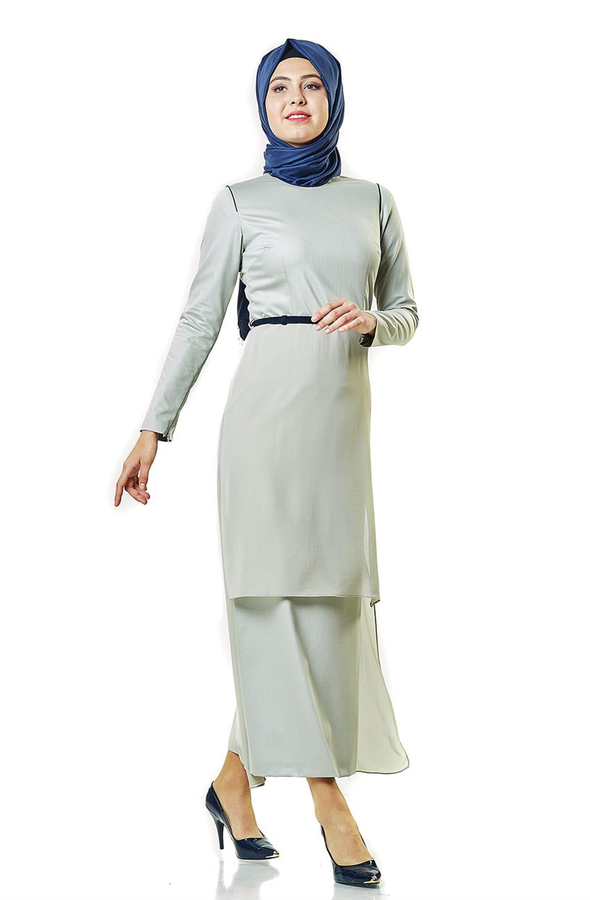 Şifon Detaylı Mint Elbise KA-B6-23050-54