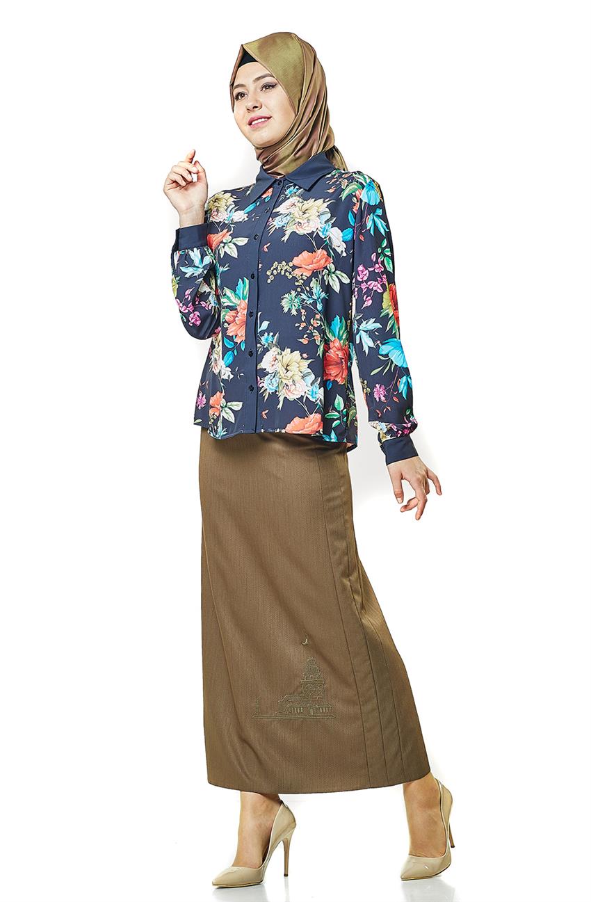 Skirt-Khaki H6732-24
