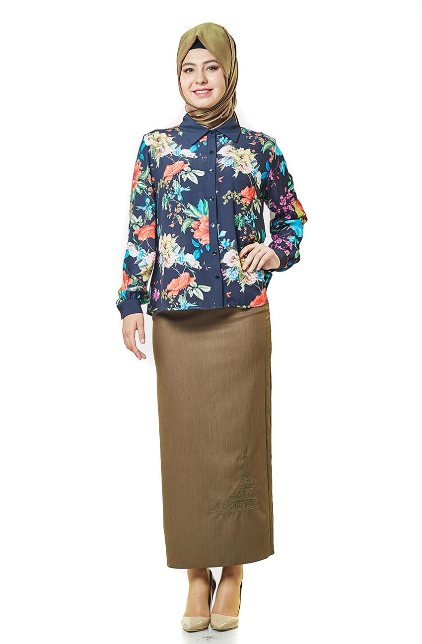 Skirt-Khaki H6732-24