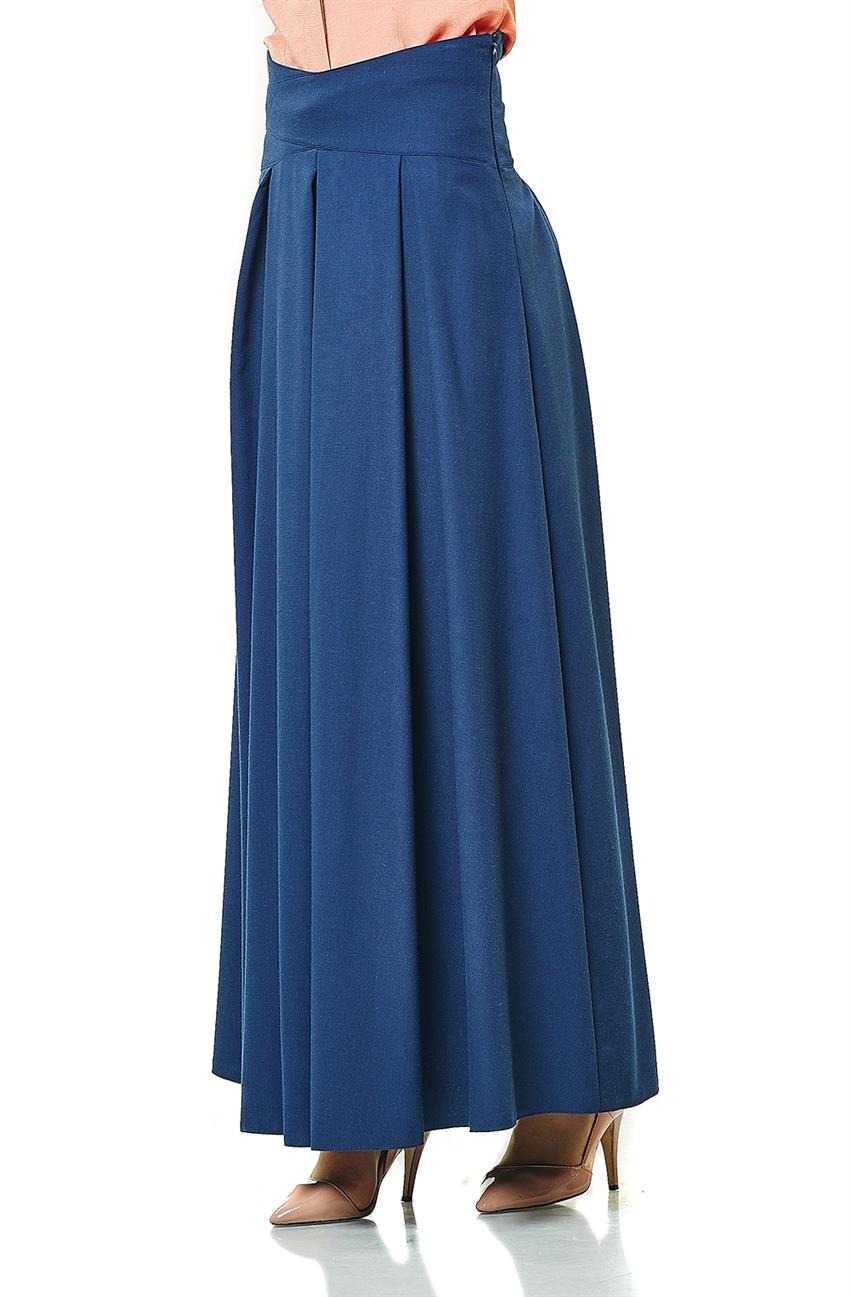Skirt-Navy Blue H7369-08