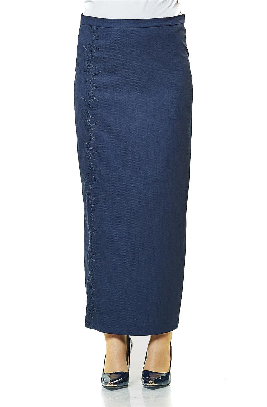 Skirt-Navy Blue H8277-08