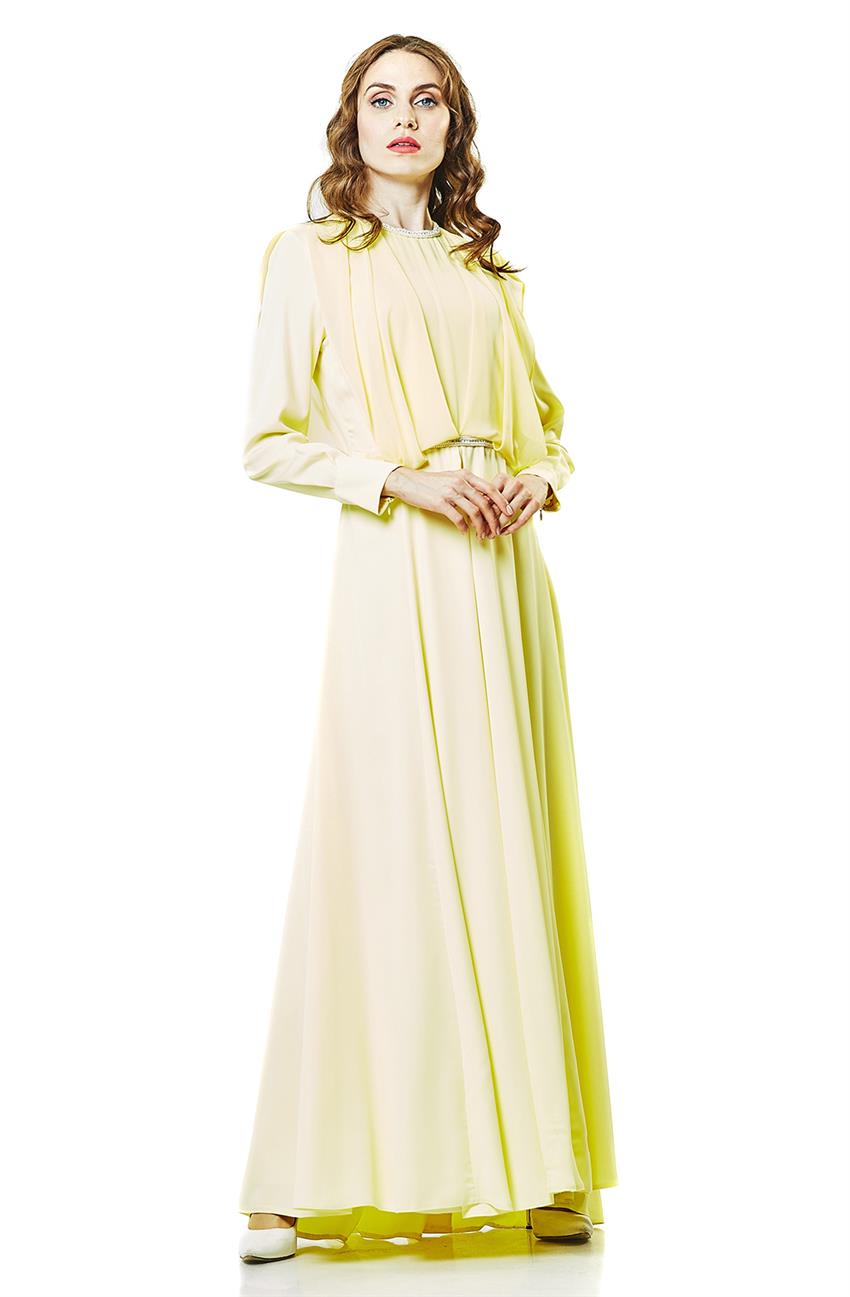 فستان سهرة فستان-أصفر DO-A4-64003-91