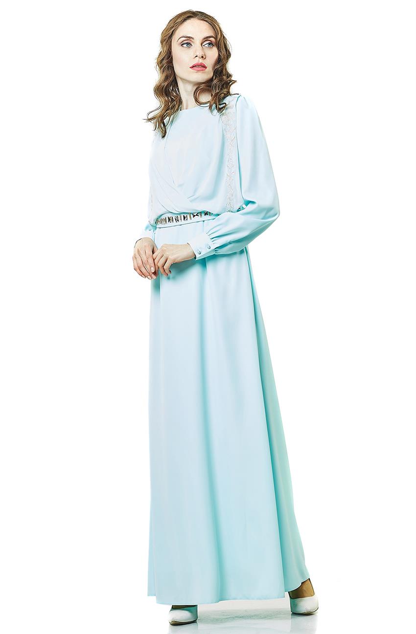 Evening Dress Dress-Turquoise KA-A4-23063-54