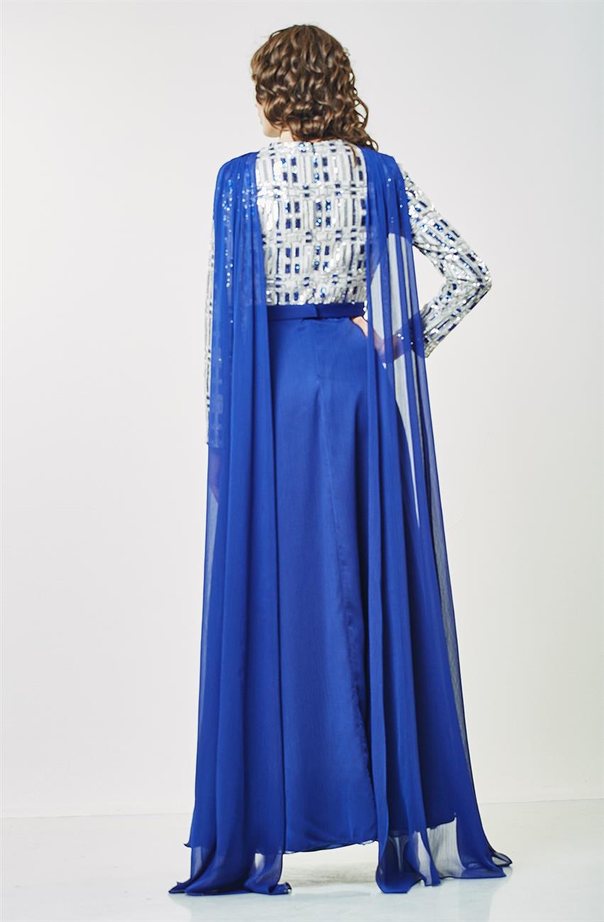 فستان سهرة فستان-أزرق غامق KA-A6-23038-74
