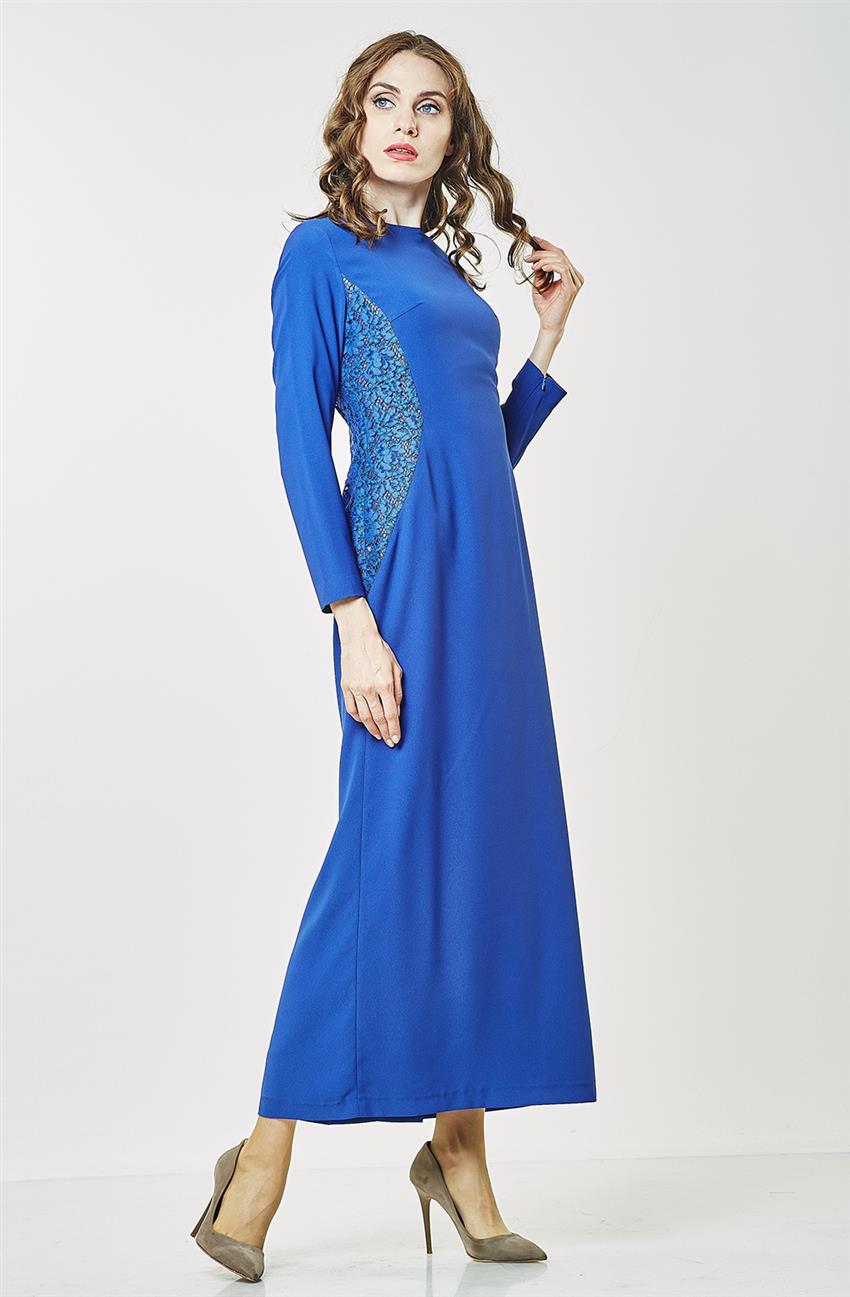 فستان سهرة فستان طقم-أزرق غامق KA-B6-16003-74