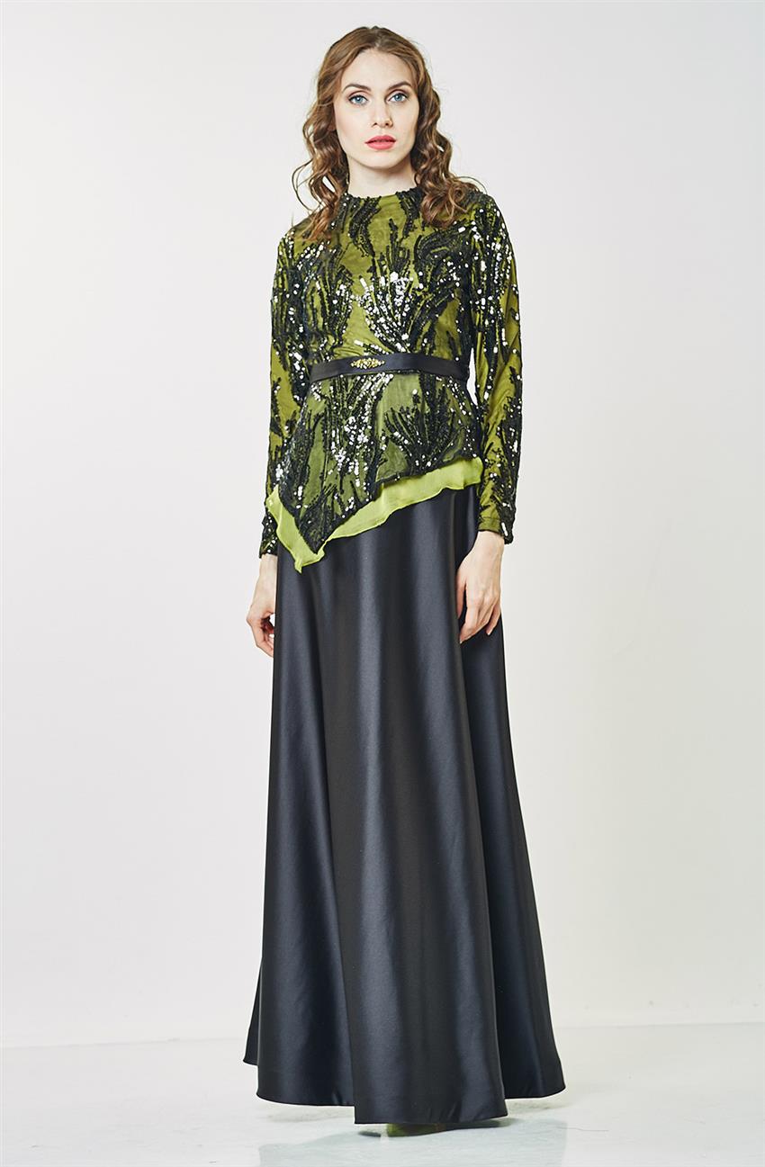Evening Dress Suit-Yağ Greeni KA-B6-16012-10512