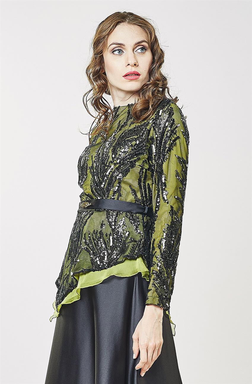 Evening Dress Suit-Yağ Greeni KA-B6-16012-10512