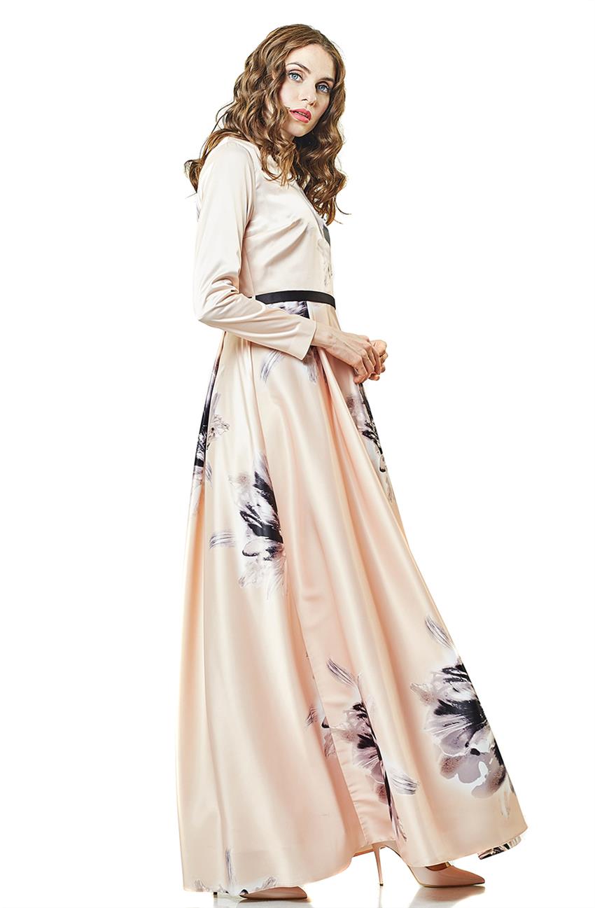 Evening Dress Dress-Salmon KA-B6-23046-100
