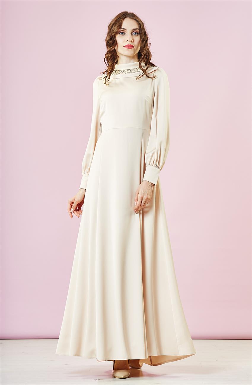 Evening Dress Dress-Cream KA-B5-23007-13