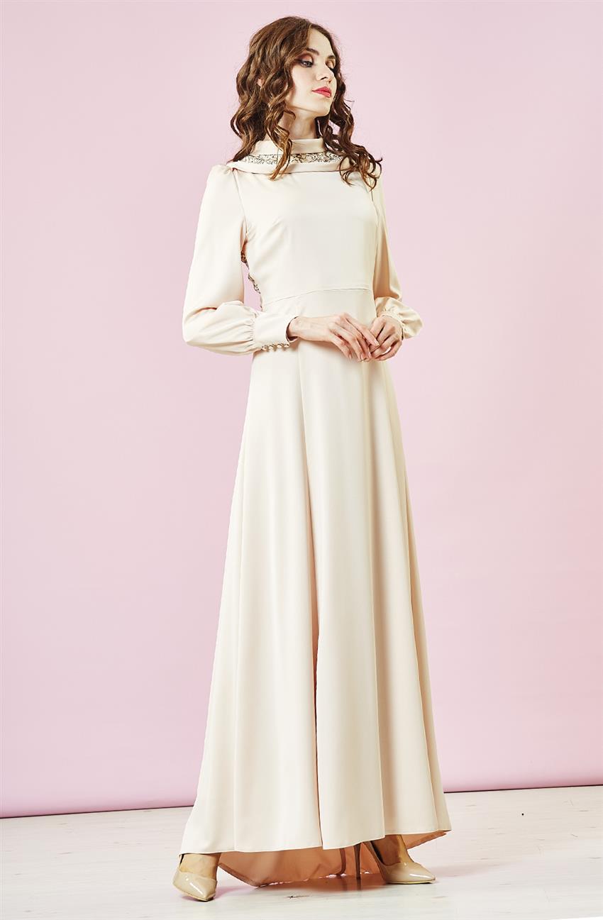 Evening Dress Dress-Cream KA-B5-23007-13