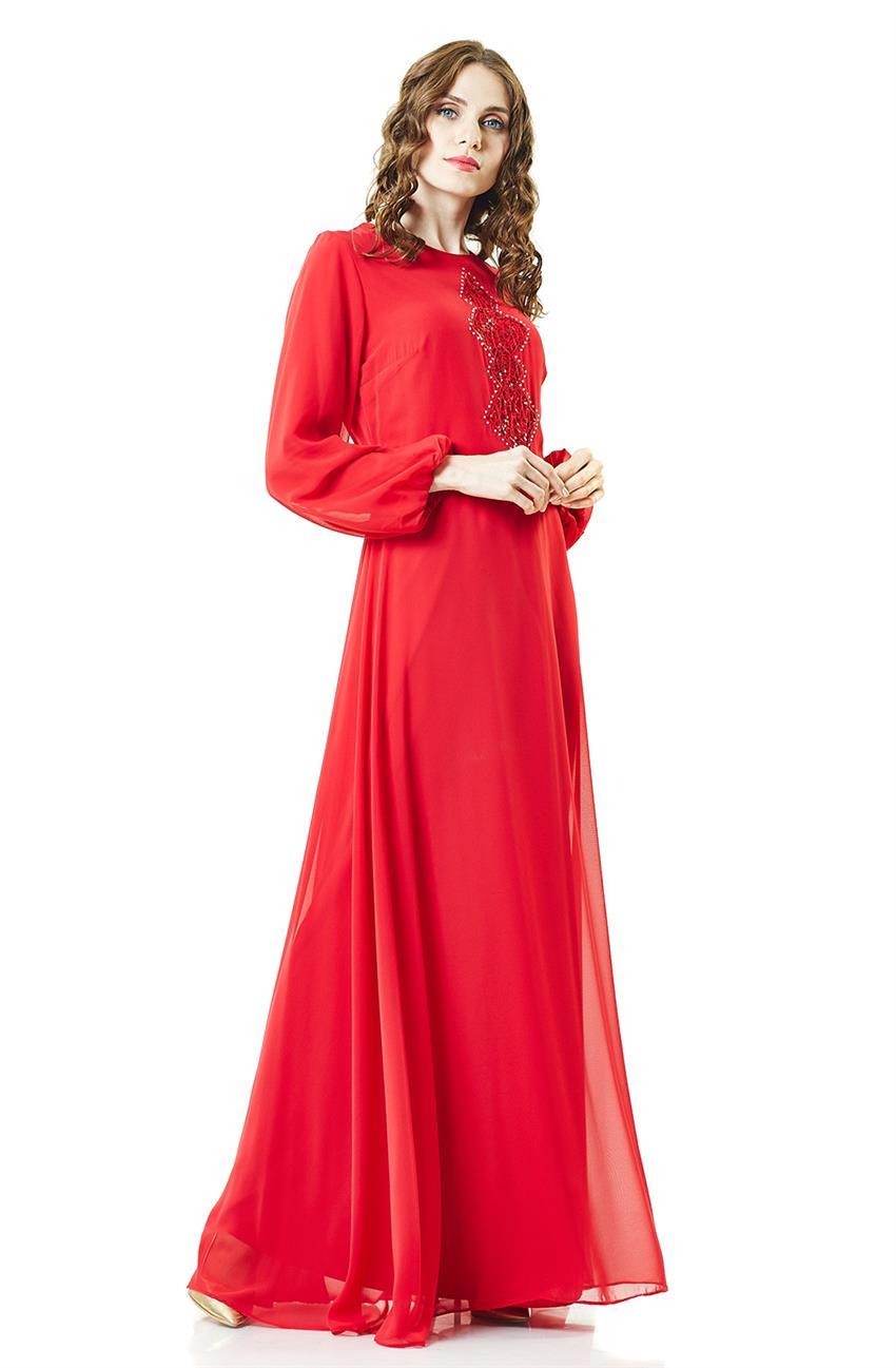 Evening Dress Dress-Red 2029-34