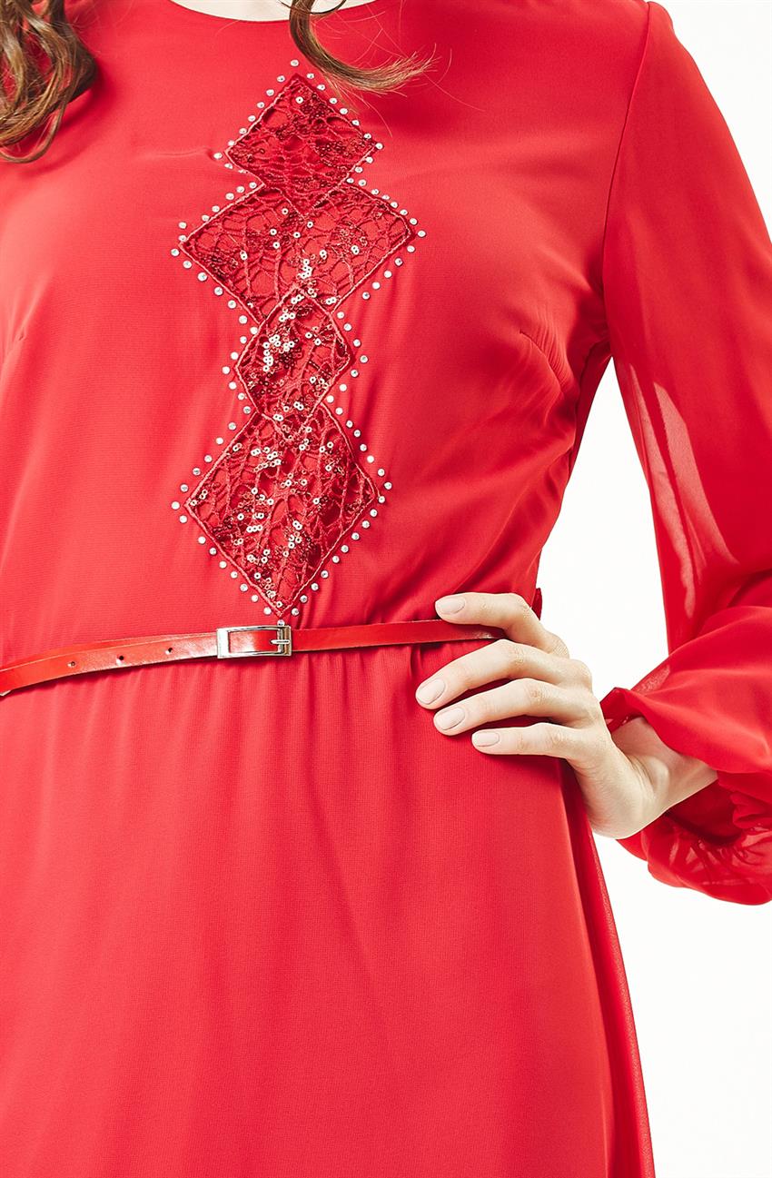 Evening Dress Dress-Red 2029-34