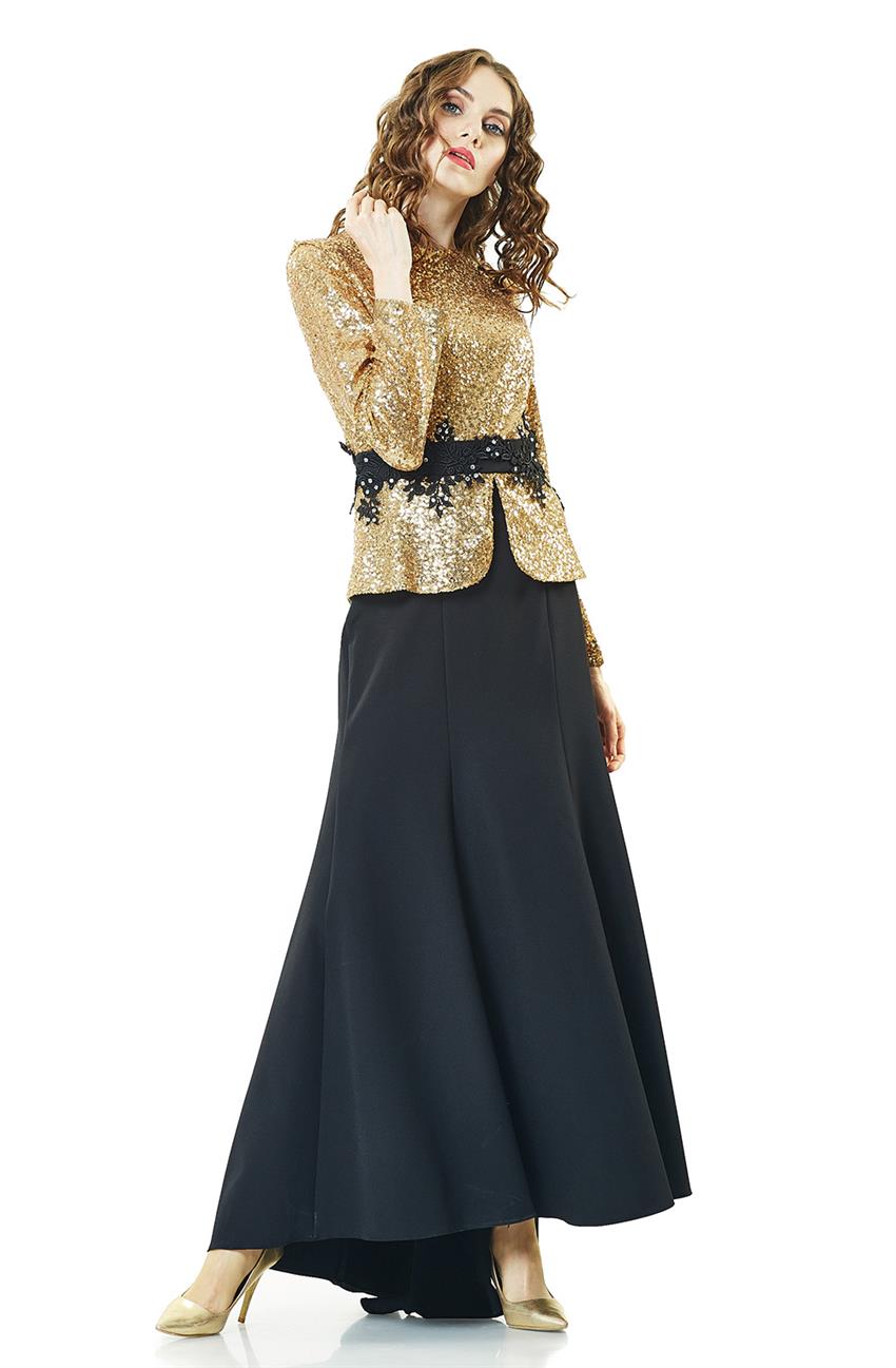 Evening Dress Dress-Black 5014-01