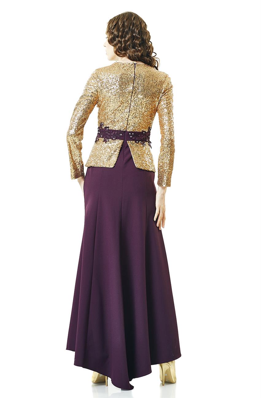 Evening Dress Dress-Plum 5014-51