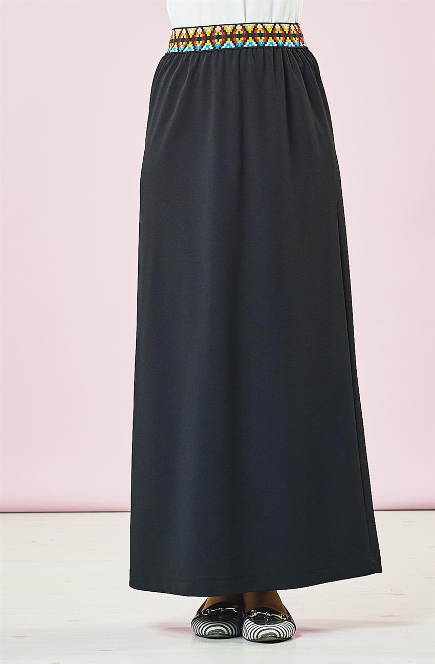 Skirt-Black KA-B7-12071-12