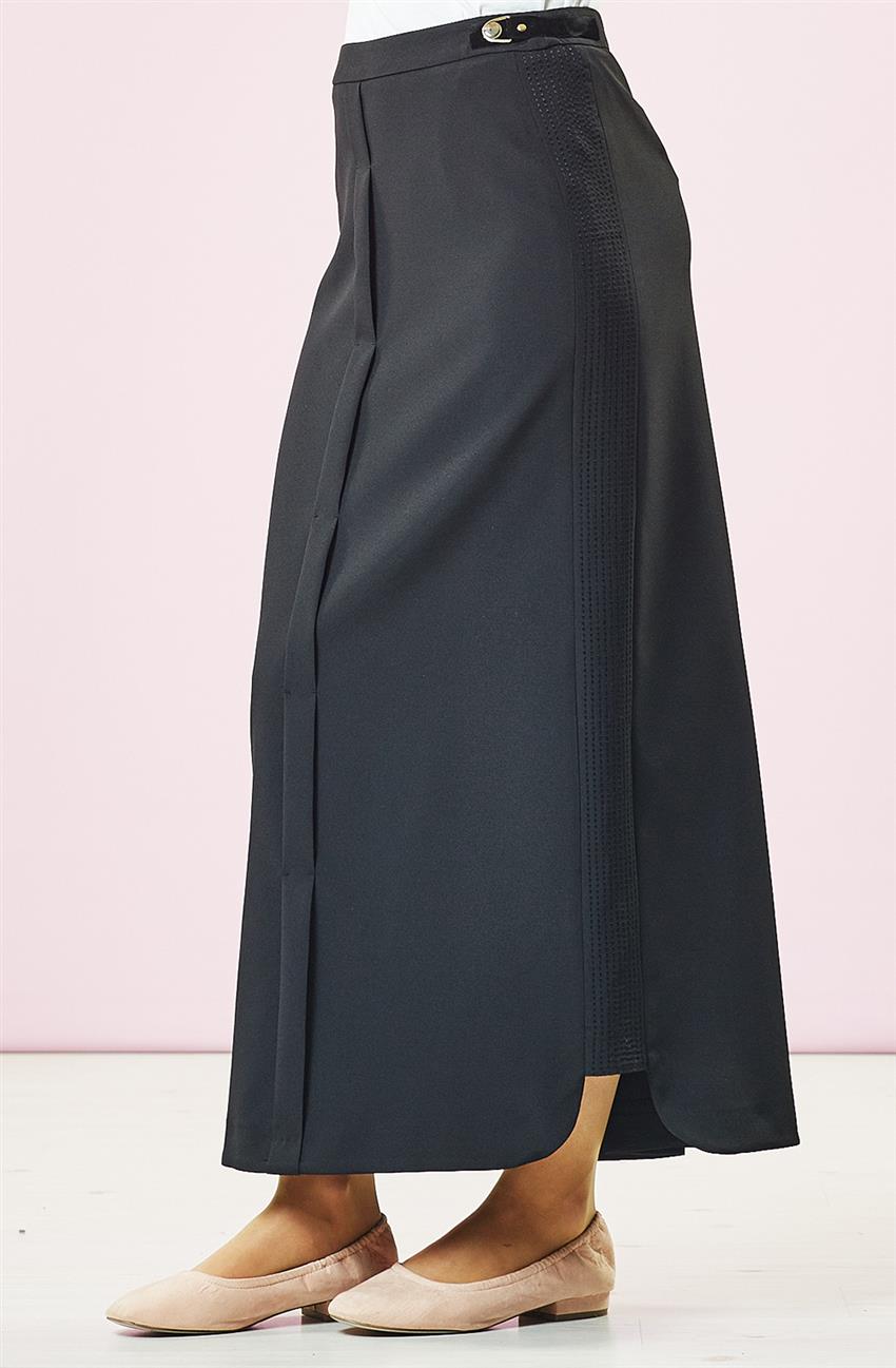 Skirt-Black KA-B7-12092-12