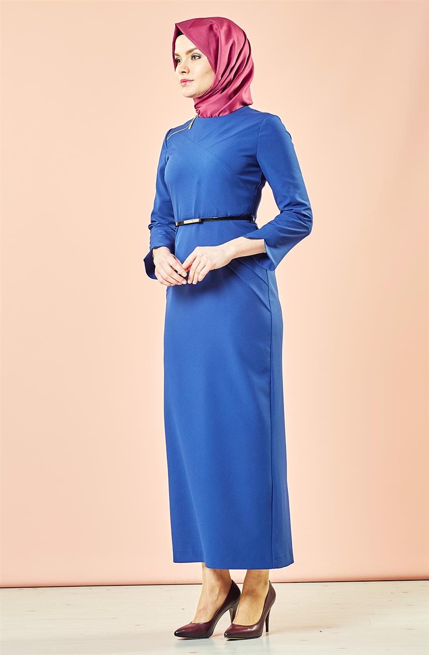 فستان-أزرق غامق KA-B7-23097-74