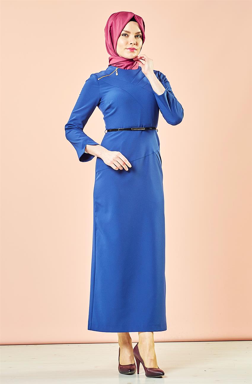 فستان-أزرق غامق KA-B7-23097-74