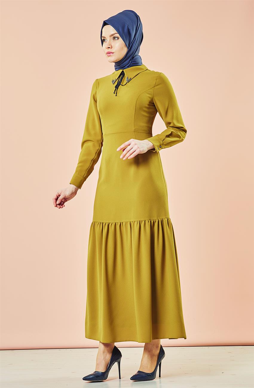 Dress-Olive KA-B7-23064-33