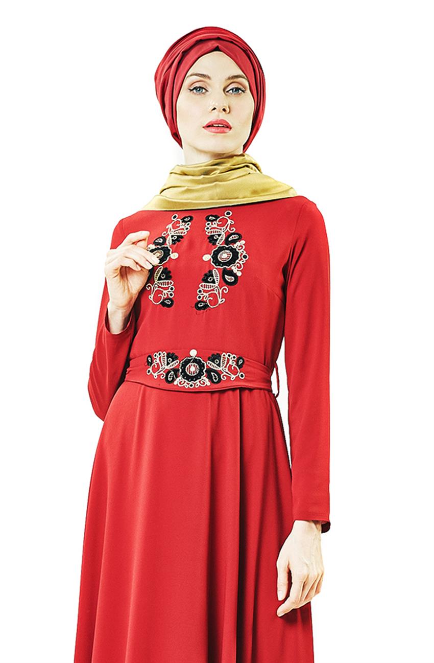 Evening Dress Dress-Red 2627-34