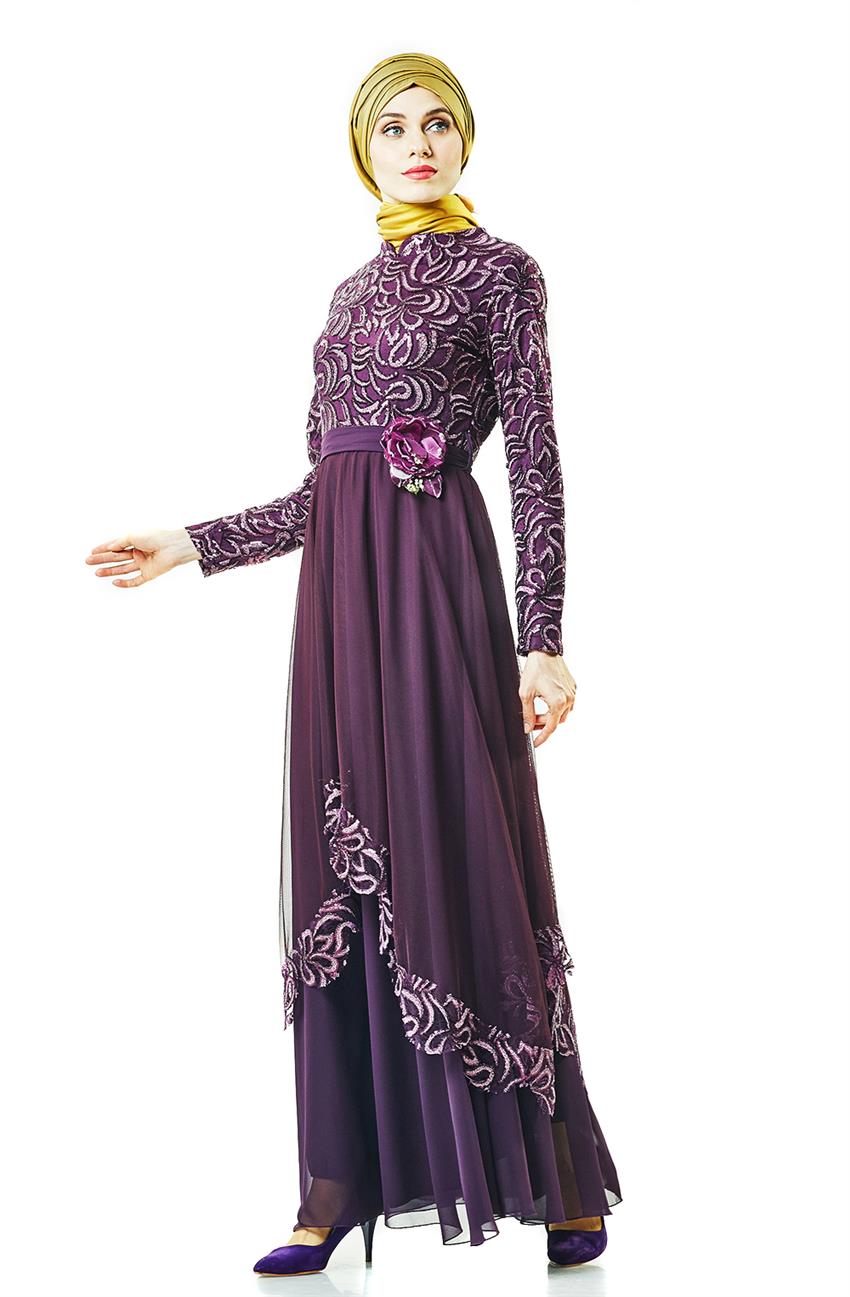 فستان سهرة فستان-أرجواني ar-2664-51