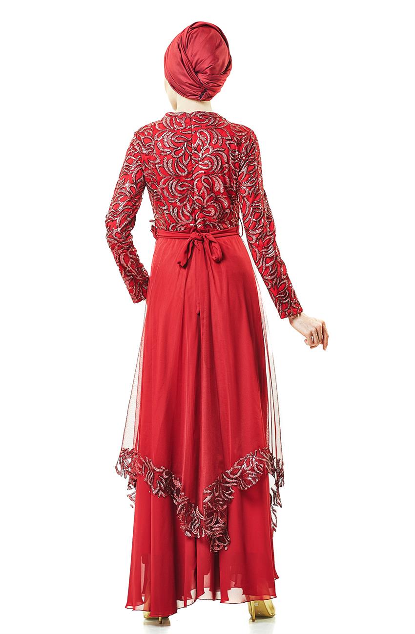 فستان سهرة فستان-أحمر ar-2664-34