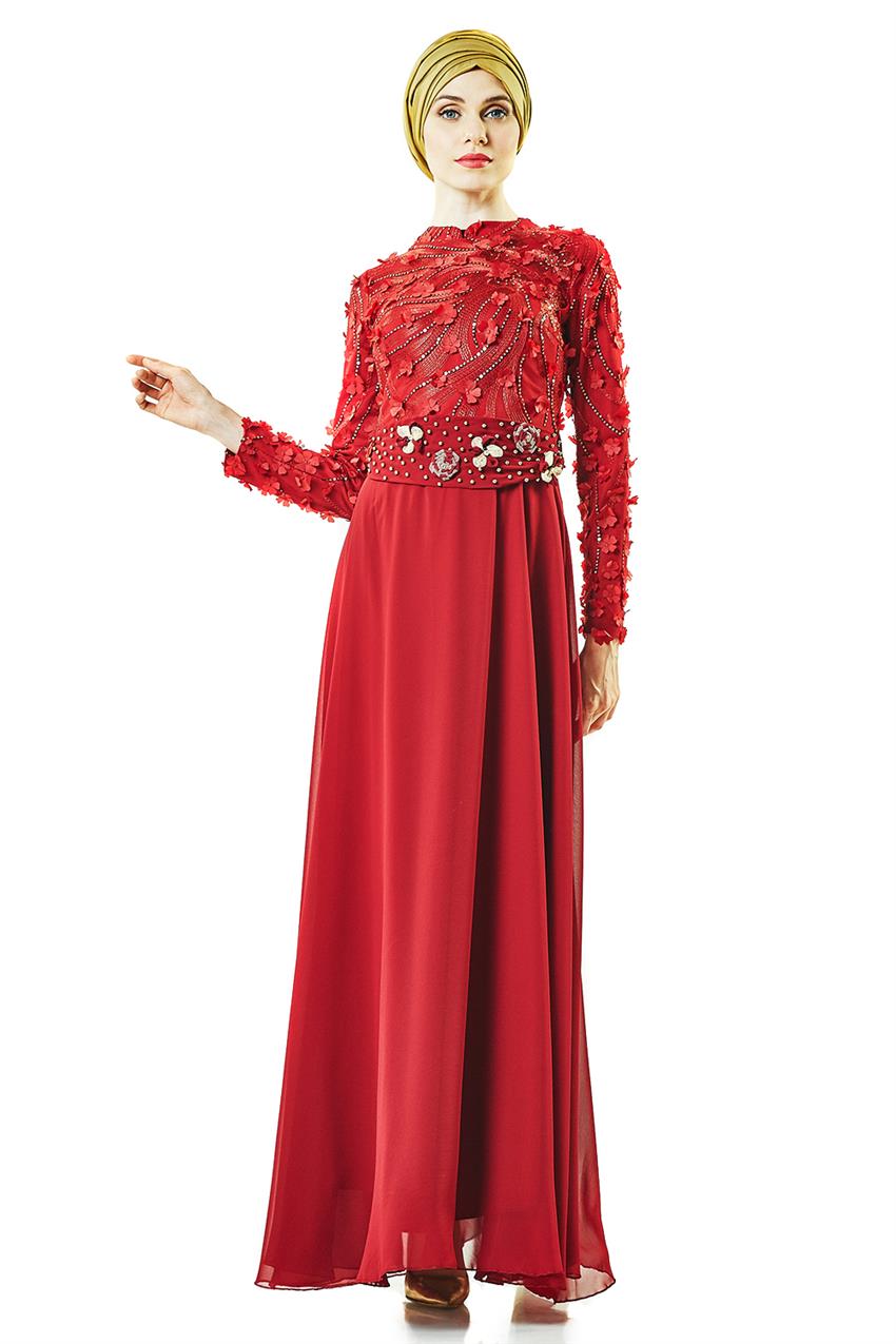 فستان سهرة فستان-أحمر ar-2707-34