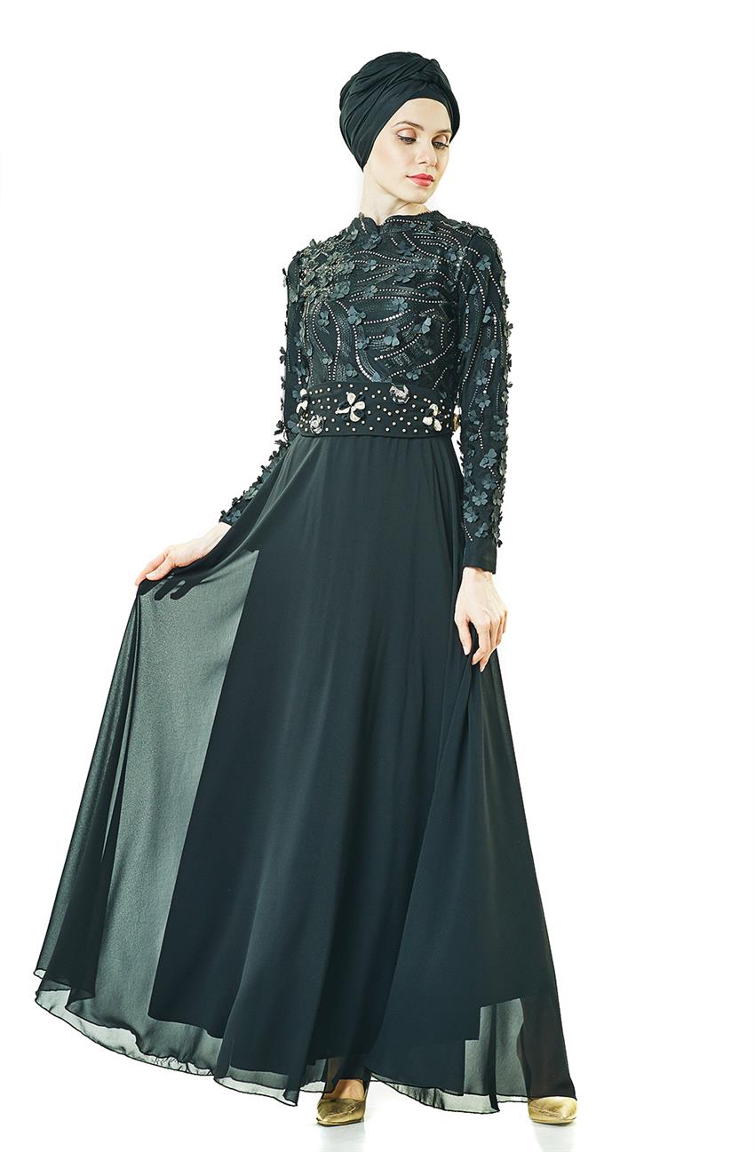Evening Dress Dress-Black 2707-01