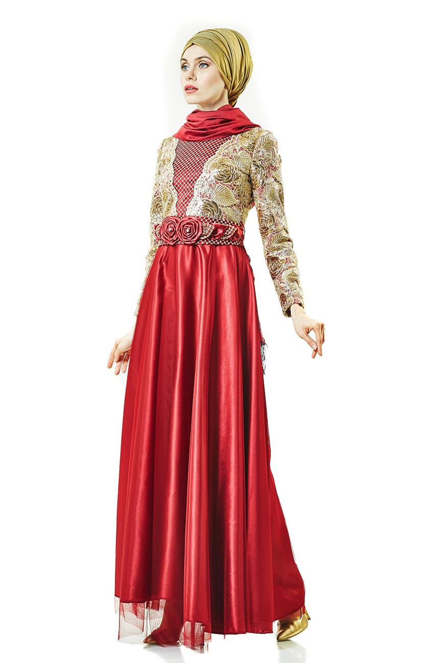 فستان سهرة فستان-أحمر ar-2715-34