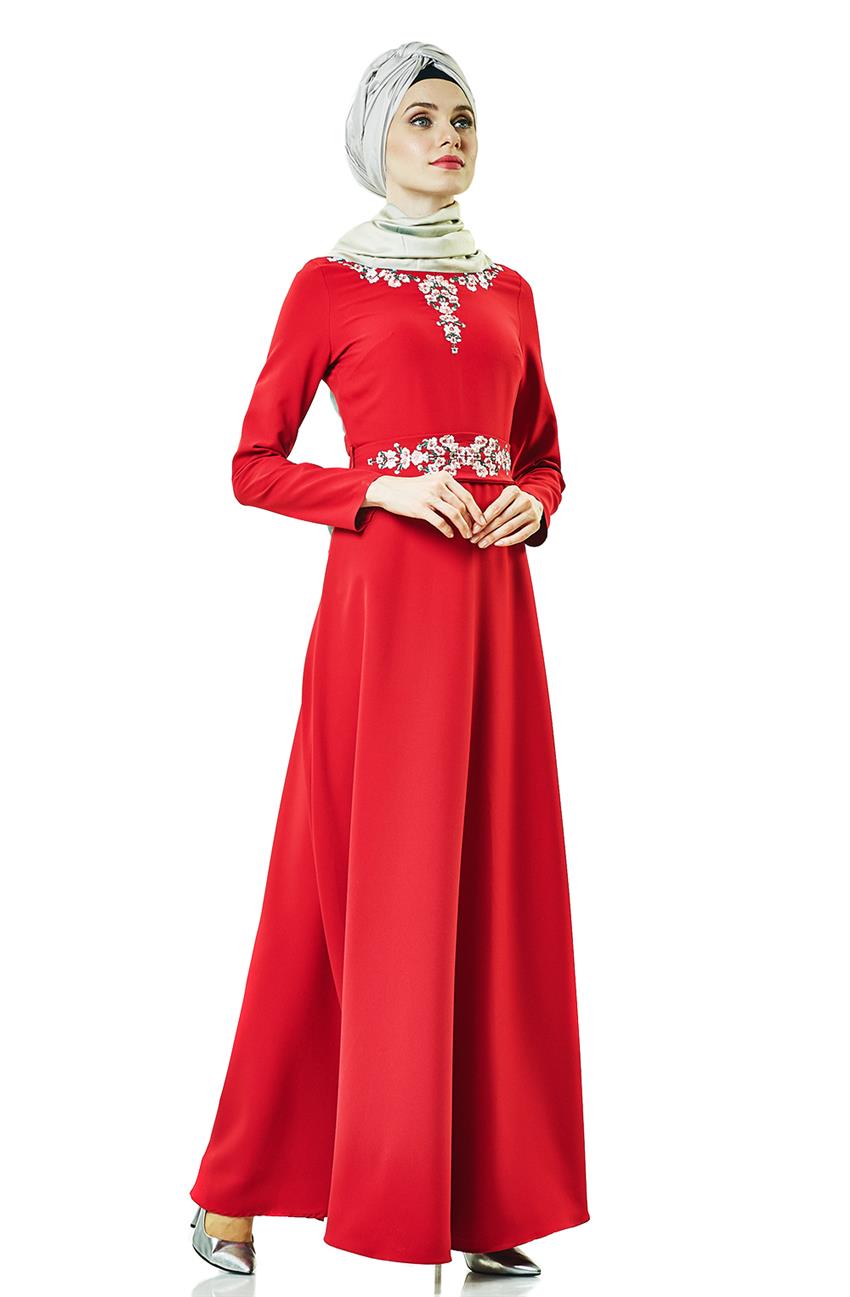 فستان سهرة فستان-أحمر ar-2770-34