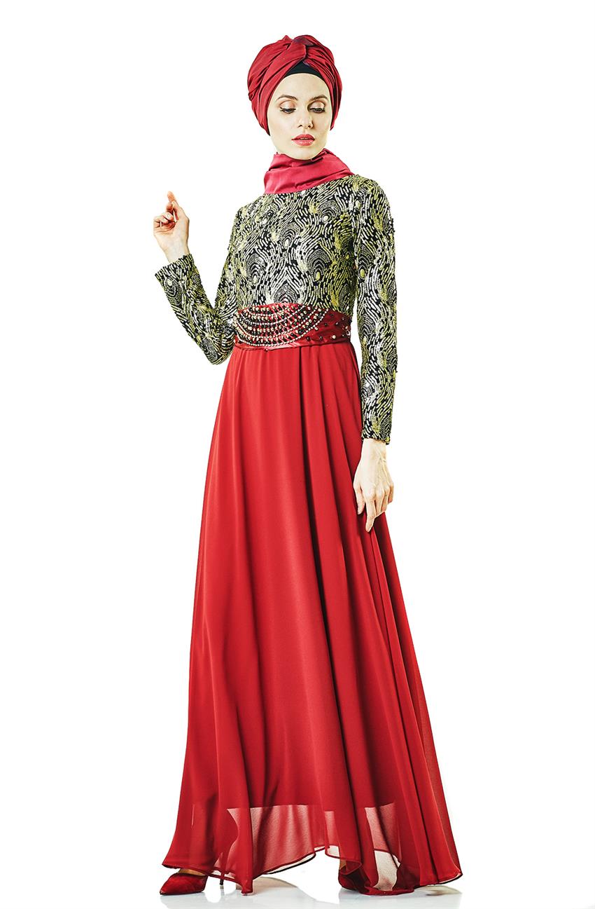فستان سهرة فستان-أحمر ar-3228-34