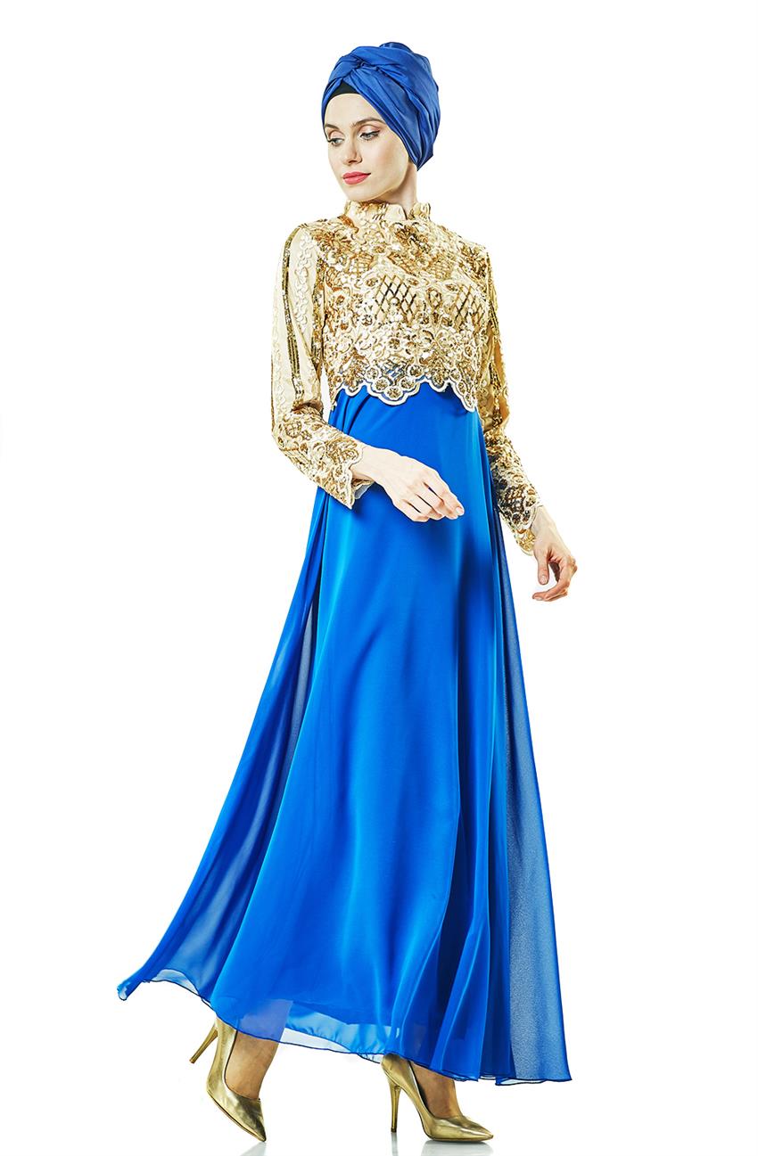 Evening Dress Dress-Sax 6279-47