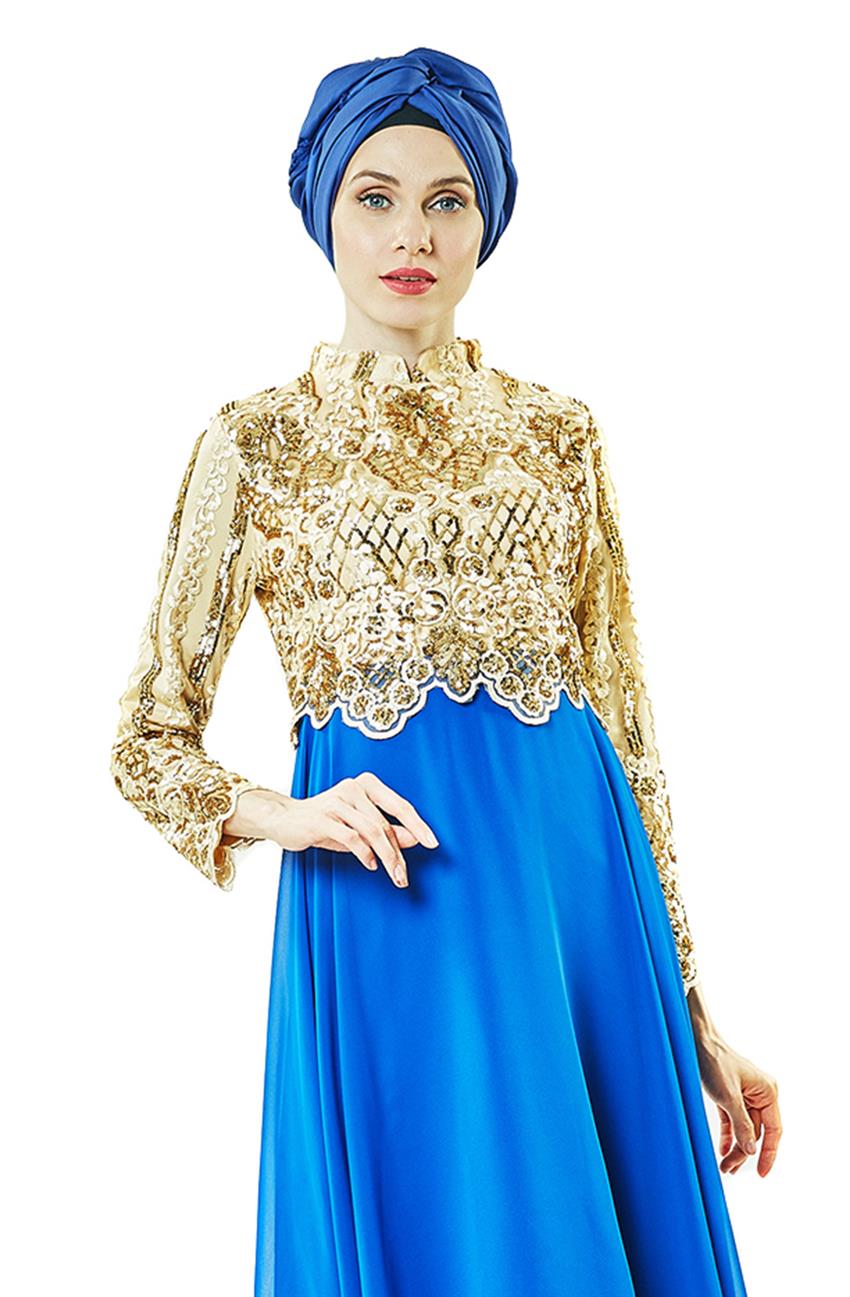 فستان سهرة فستان-أزرق غامق ar-6279-47