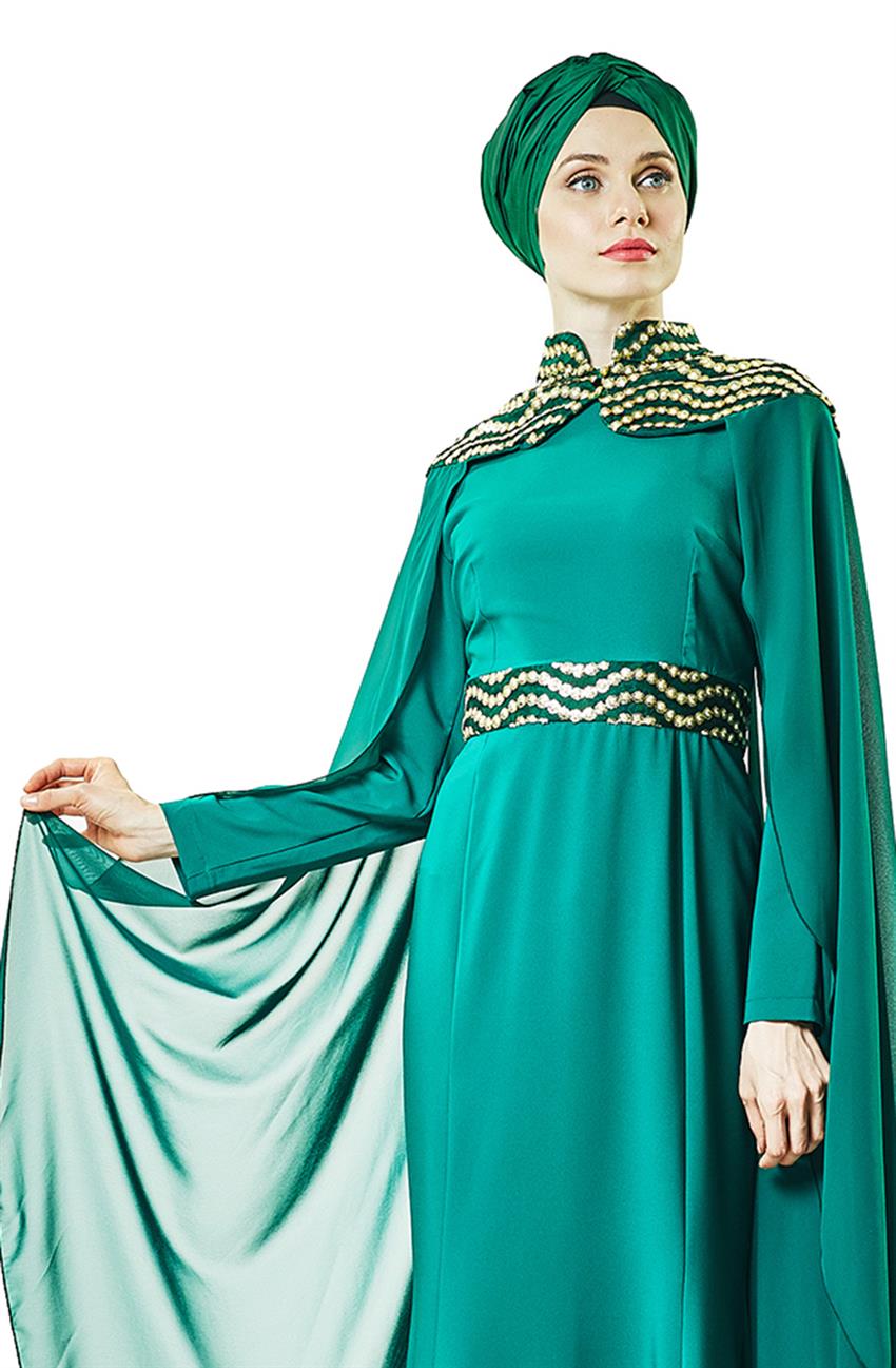 فستان سهرة فستان-أخضر ar-6361-21