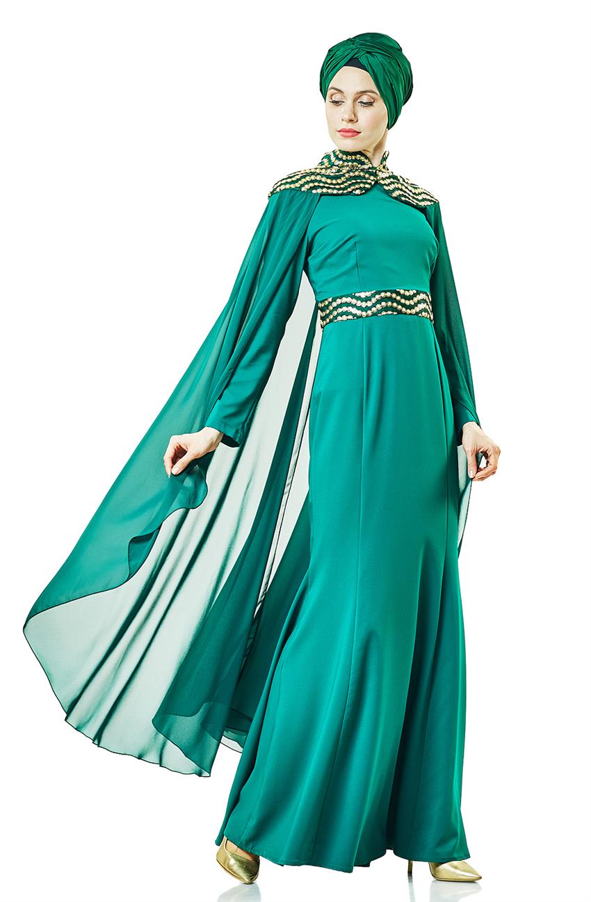 Evening Dress Dress-Green 6361-21