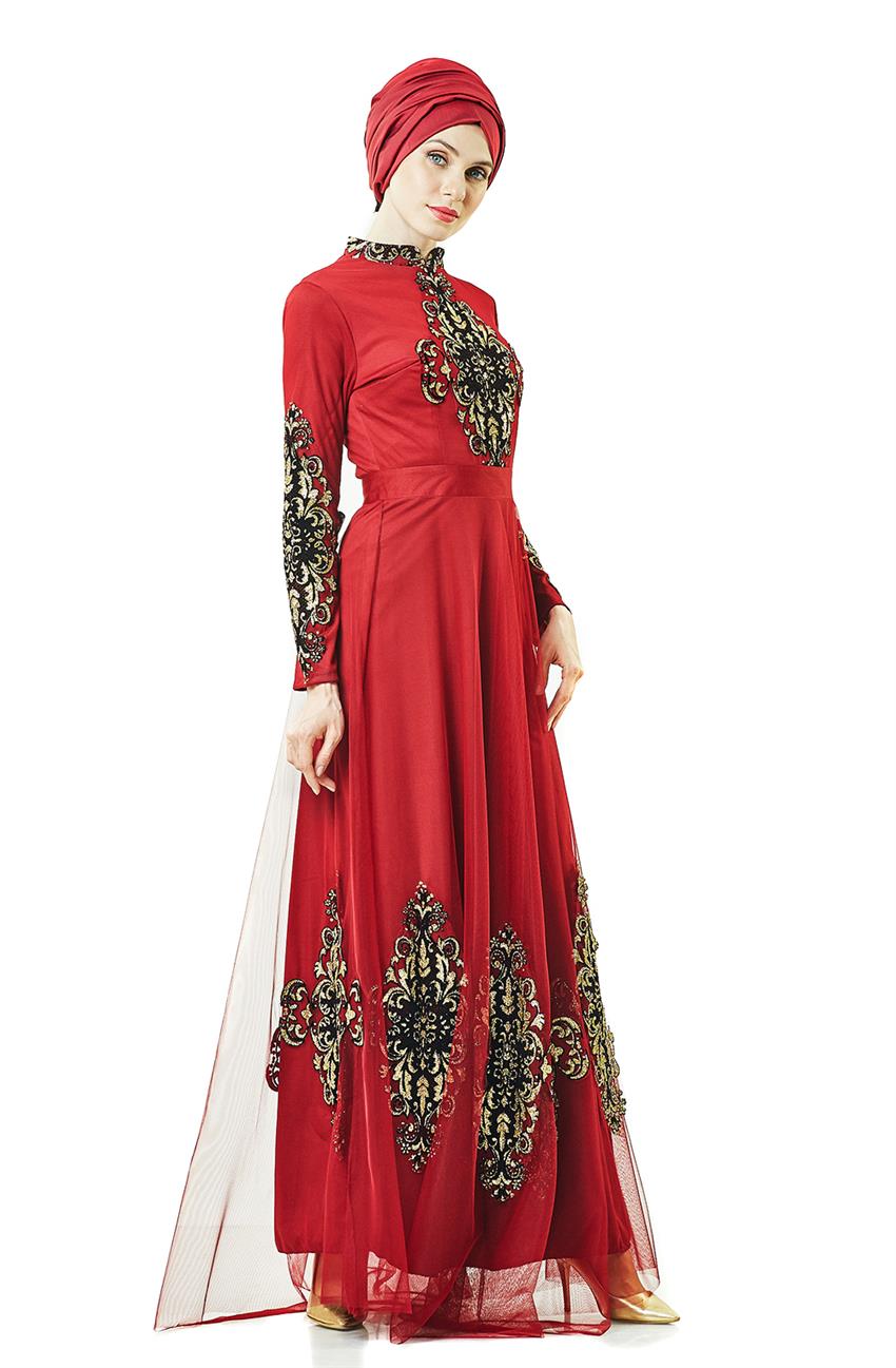 Evening Dress Dress-Red 6387-34