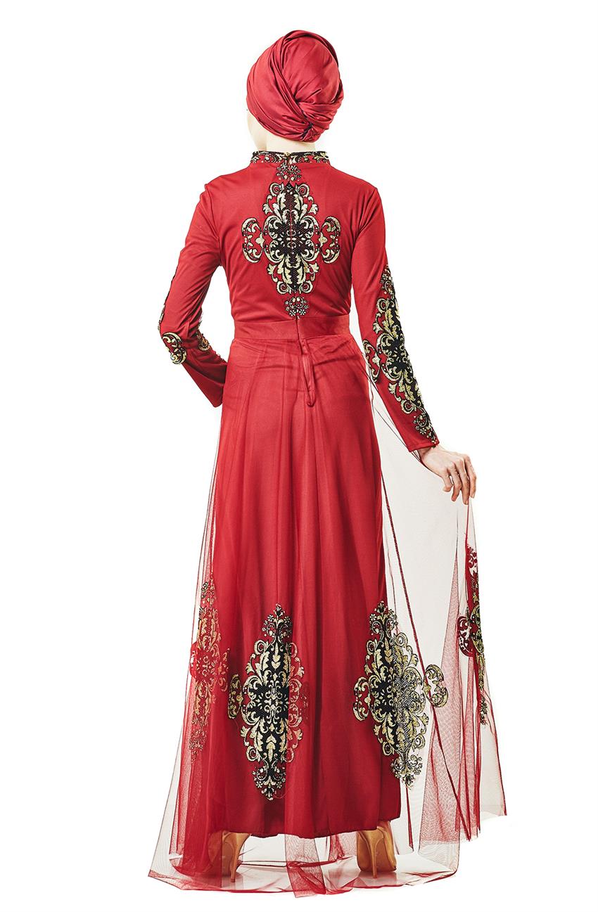 Evening Dress Dress-Red 6387-34