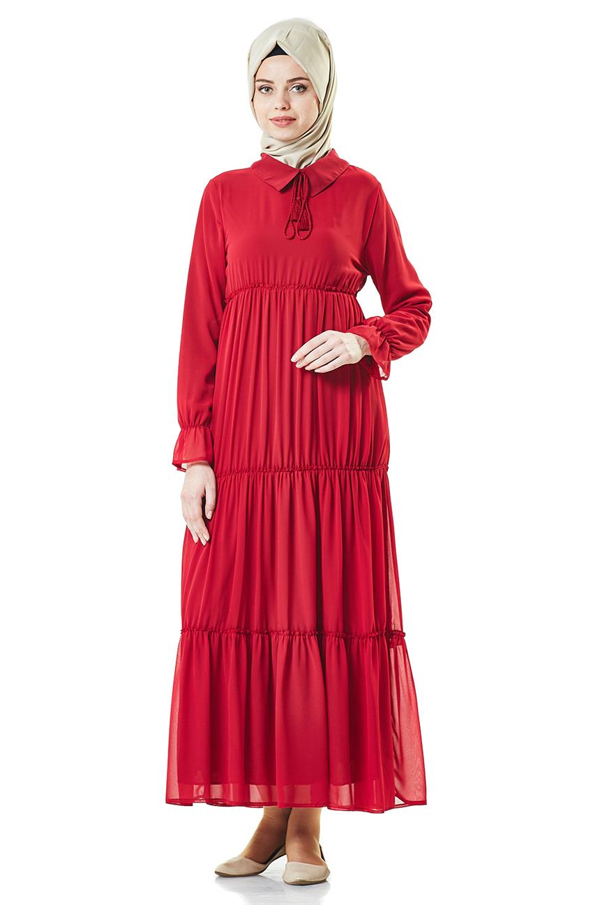 Kırmızı Elbise BL7291-34