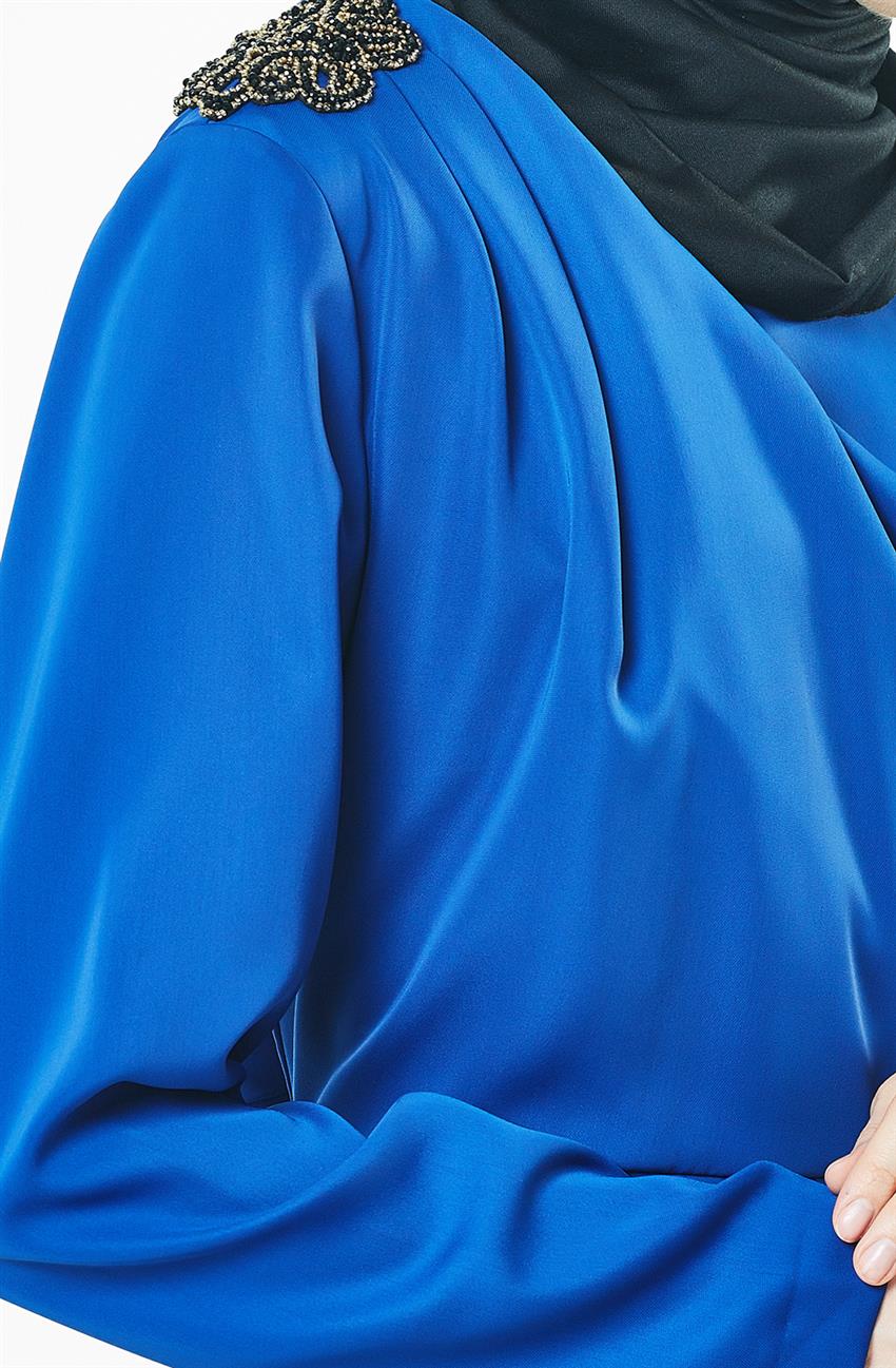 فستان-أزرق غامق DO-B4-63006-74
