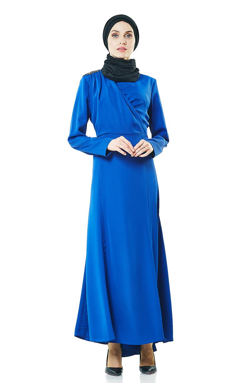 فستان-أزرق غامق DO-B4-63006-74
