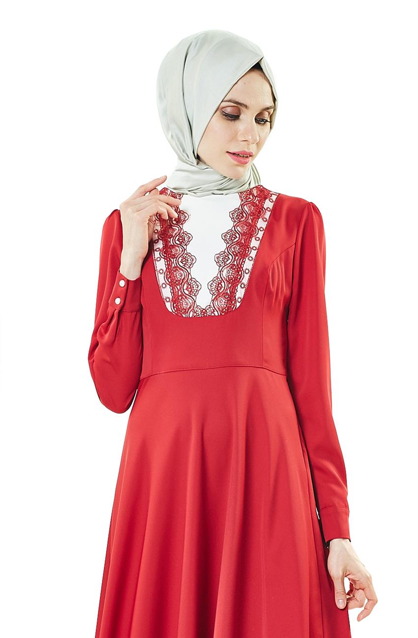 Evening Dress Dress-Claret Red 2147-67