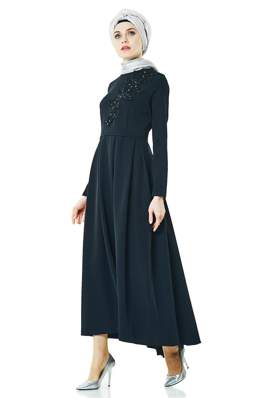 Evening Dress Dress-Black 1724-01