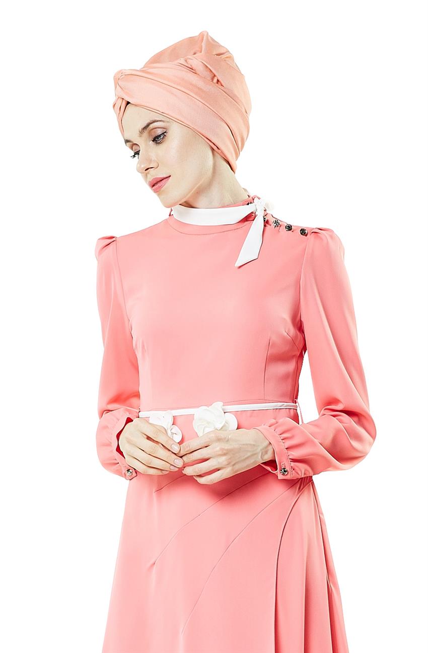Tuğba Dress-Pink 0274-15