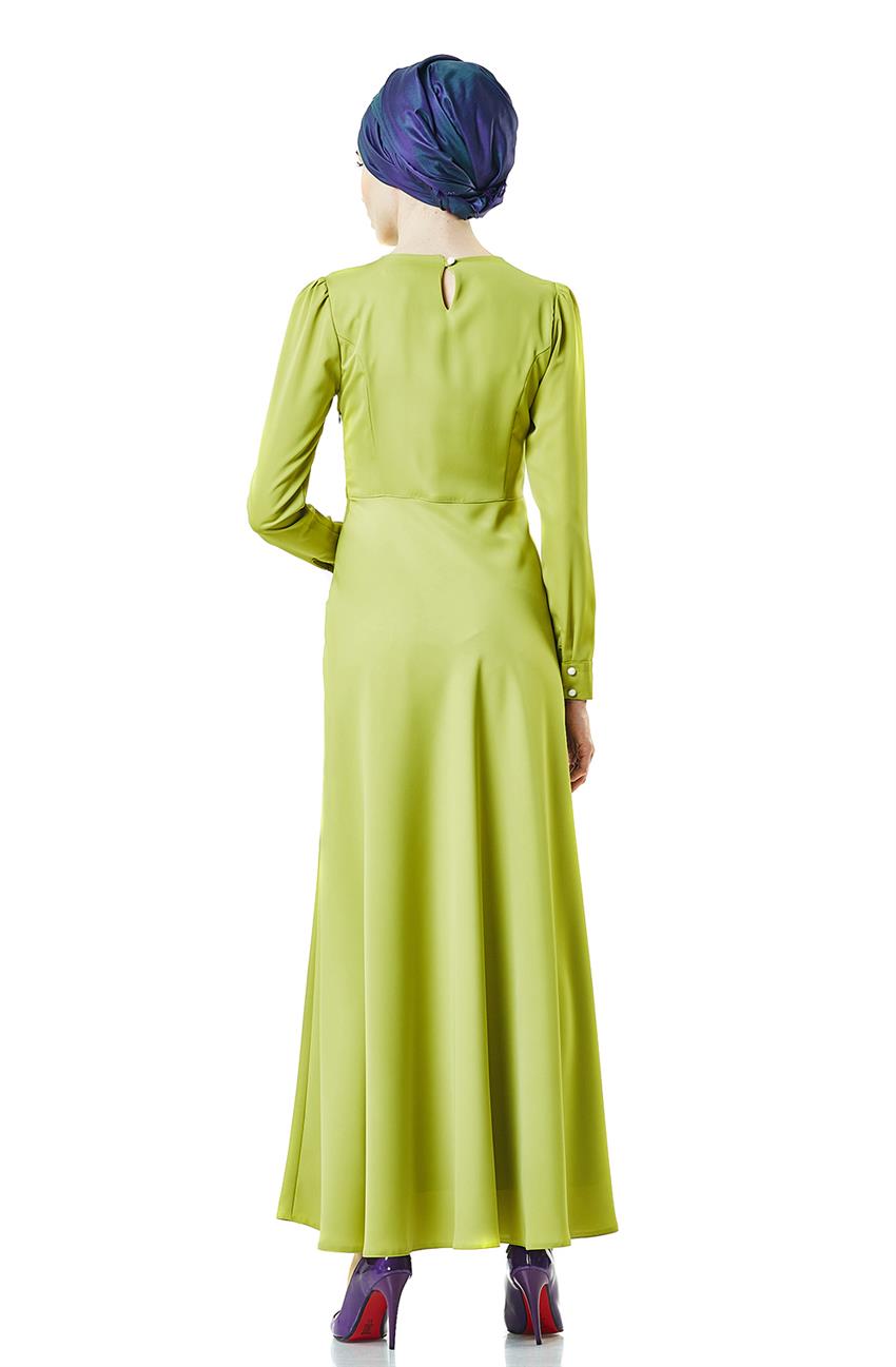 Evening Dress Dress-Fıstık Greeni 2147-23